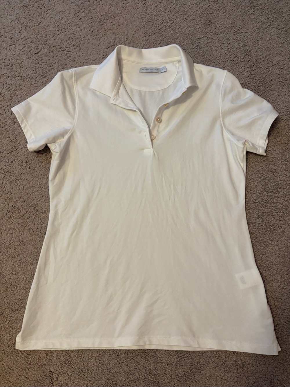 Peter Millar Women White Short-Sleeve Polo